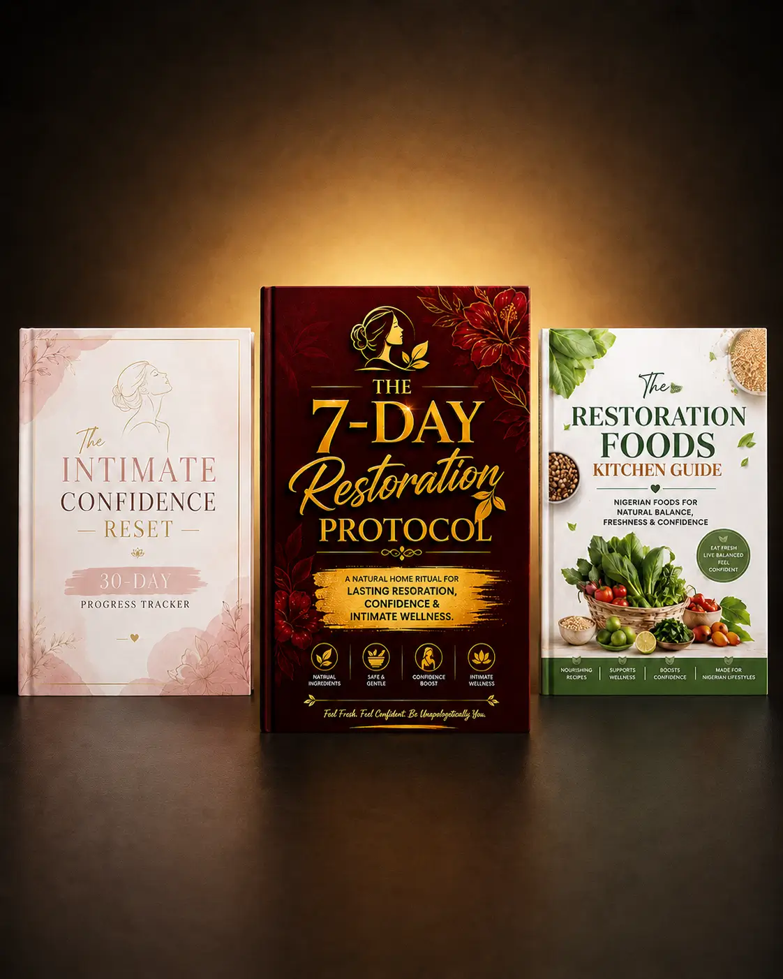 Complete Restoration Bundle - The 7-Day Restoration Protocol, The Intimate Confidence Reset, and The Restoration Foods Kitchen Guide